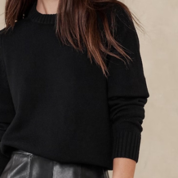 NWT BANANA REPUBLIC DEMI COTTON-SILK SWEATER - Picture 4 of 6